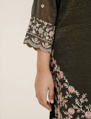 Embroidered 3Pc Short Salwar Suit