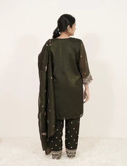 Embroidered 3Pc Short Salwar Suit