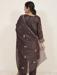 Embroidered 3Pc Short Salwar Suit