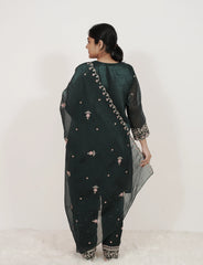 Embroidered 3Pc Short Salwar Suit